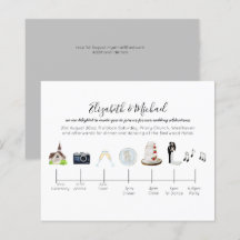 Día de presupuesto de invitaciones modernas de la