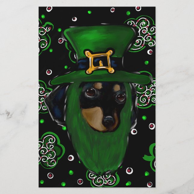 Lámina Día de San Patricio Doxie (Anverso)
