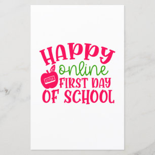 Lámina Día del profesor feliz primer día escolar en línea