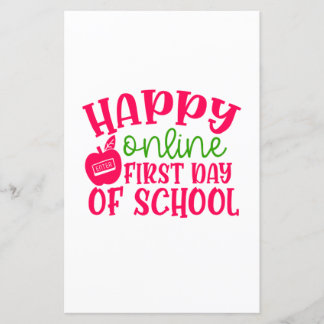Lámina Día del profesor feliz primer día escolar en línea