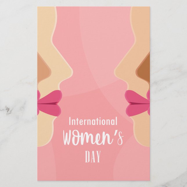 Lámina Día internacional de la mujer rosa (Anverso)