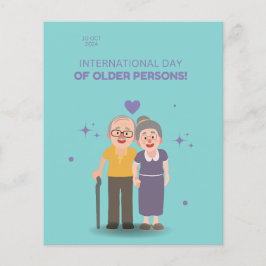 Lámina Día Internacional de las Personas de Edad 1° de oc