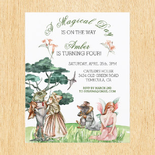 Lámina Día mágico Thumbelina FairyTale Invitación