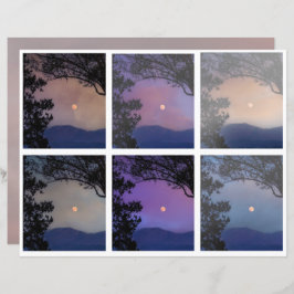 Lámina Diario basura Faerie Skies Moon Trees Fantasy 7-12