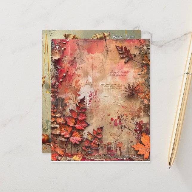 Lámina Diario basura Felicidad de otoño (Anverso/Reverso In Situ)