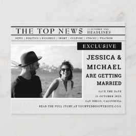 Lámina Diario de Presupuesto Foto Blanca Negra Guardar la