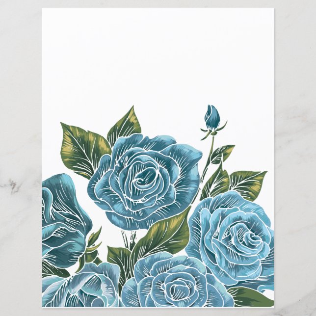 Lámina Diario de Rosas Azules de Victoria (Anverso)