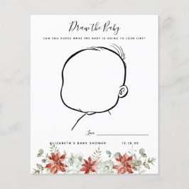 Lámina Dibujar al bebé | Juego Baby Shower