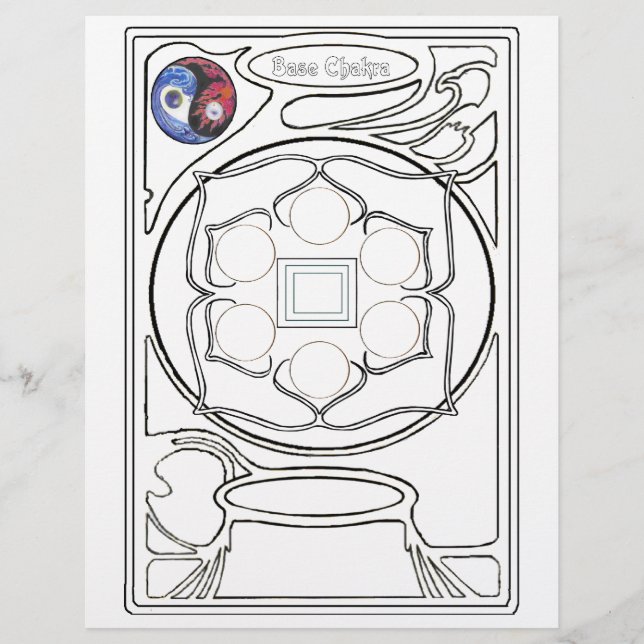 Lámina Dibujo de Chakra base (Anverso)