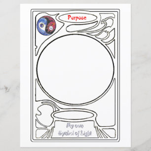 Lámina Dibujo en el símbolo de la finalidad