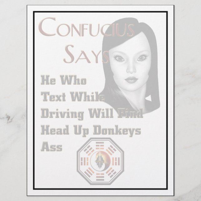 Lámina Dice Confucio (Anverso)