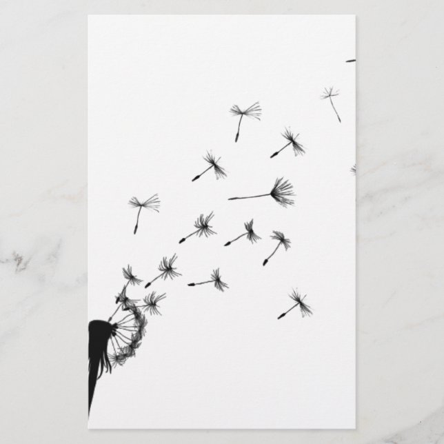 Lámina Diente de león al viento (Anverso)