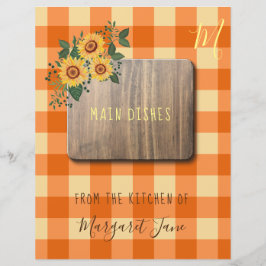 Lámina Diferente organizador de recetas de una casa de ca