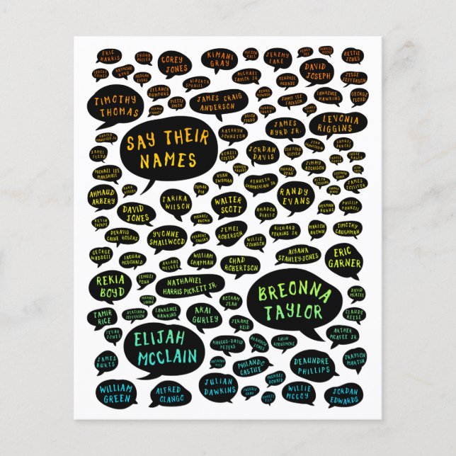 Lámina digan sus nombres arcoiris (Anverso)