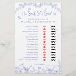 Lámina Dijo: "Chinoiserie Bridal Shower Game"