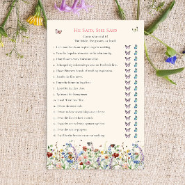 Lámina Dijo, Dijo | Flores silvestres bohemias