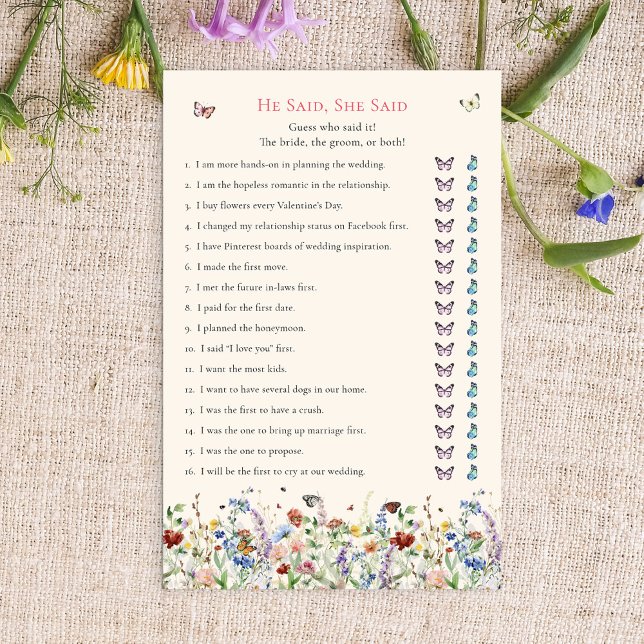 Lámina Dijo, Dijo | Flores silvestres bohemias (Subido por el creador)