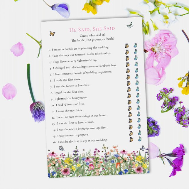 Lámina Dijo, Dijo | Flores silvestres de verano (Subido por el creador)