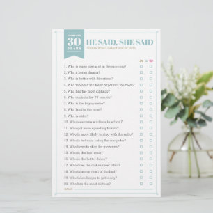 Lámina Dijo, Dijo Juego (Personalizable Completo)