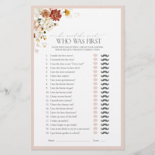 Lámina Dijo Que Dijo Elegante Juego De Ducha De Novias Fl