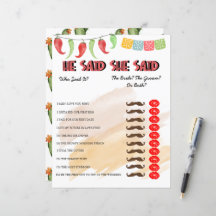 Dijo Que Dijo | Juego de ducha de novia