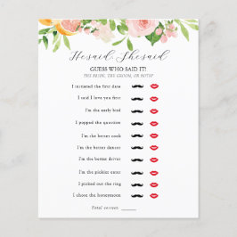 Lámina Dijo Que Dijo: Juego De Ducha De Novias