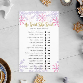 Lámina Dijo Que Dijo Que El Juego De Ducha De Novias Niev