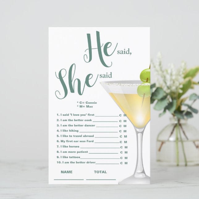 Lámina Dijo que dijo que el juego de las novias elegidas (Anverso de pie)