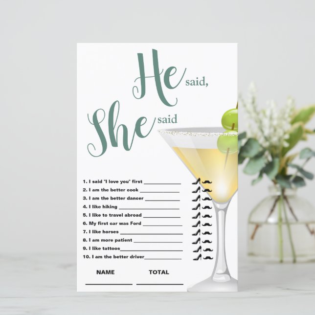 Lámina Dijo que dijo que el juego de las novias elegidas (Anverso de pie)