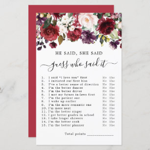 Lámina Dijo Que Dijo Que Era Un Juego De Ducha De Novias