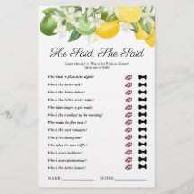 Dijo Que Dijo Un Juego De Ducha De Madera De Limón