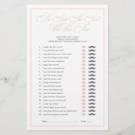 Lámina Dijo Que Dijo Un Juego De Ducha De Novias Con Guió