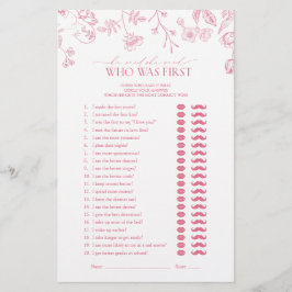 Lámina Dijo Que Dijo Un Juego De Ducha De Novias De Victo