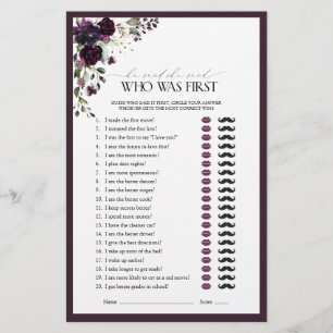 Lámina Dijo Que Dijo Un Juego De Ducha Morado Floral Brit