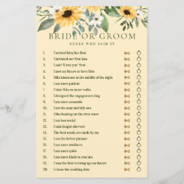 Lámina Dijo Que Dijo Un Juego De Girasol Floral Amarillo