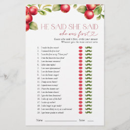 Lámina Dijo Que Dijo Un Juego Moderno De Ducha Bridal De 