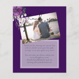 Lámina Dinastía Púrpura Boda Presupuestaria Floral Oscura