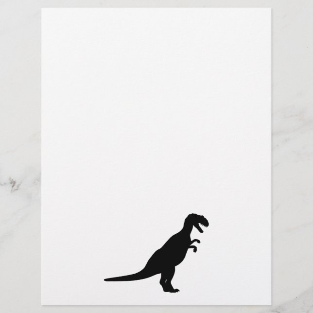Lámina Dinosaur Black (Anverso)