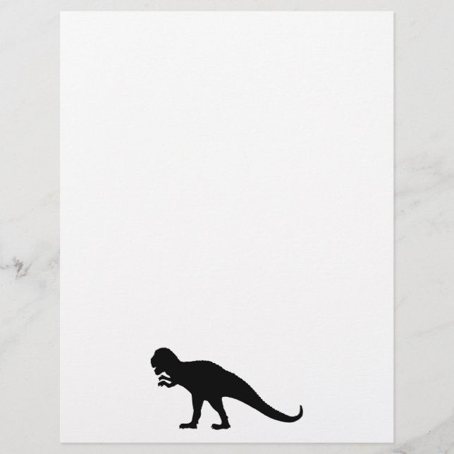 Lámina Dinosaurio negro (Anverso)