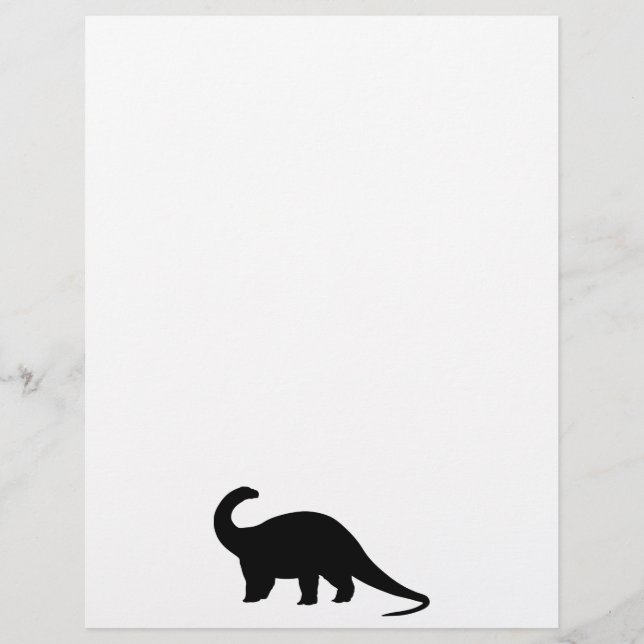 Lámina Dinosaurio negro (Anverso)