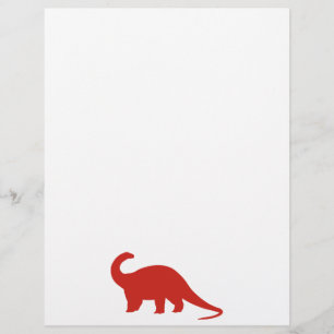 Lámina Dinosaurio Rojo