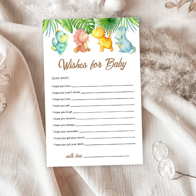Lámina Dinosaurios bebés Deseos para el bebé (Subido por el creador)