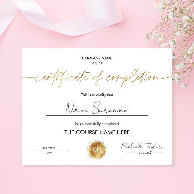 Lámina Diploma de Certificado de Participación de Finaliz (Subido por el creador)