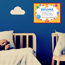 Lámina Diploma de graduación infantil