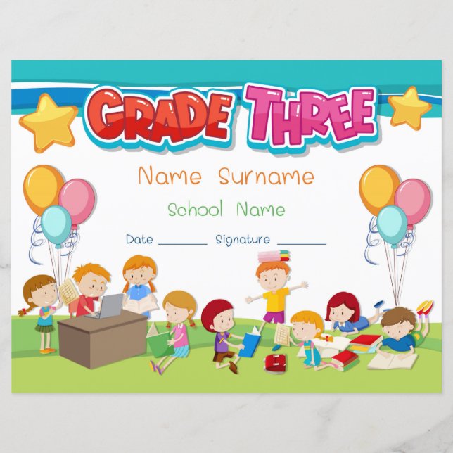 Lámina Diploma de tercer grado (Anverso)