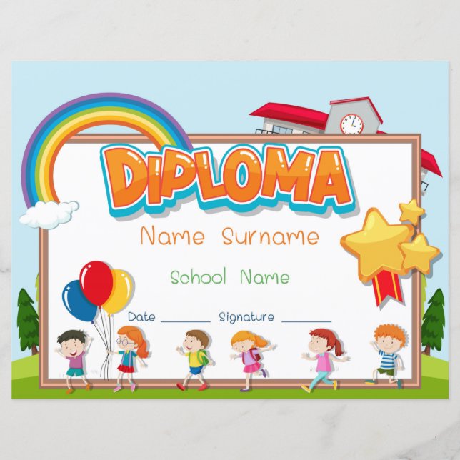 Lámina Diploma elemental (Anverso)