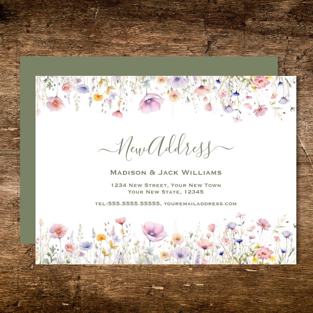 Lámina Dirección nueva de la flor silvestre de presupuest (Subido por el creador)