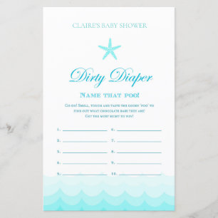 Lámina Dirty Diaper - Juego de Baby Shower