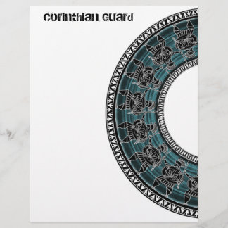 Lámina Disco griego retro