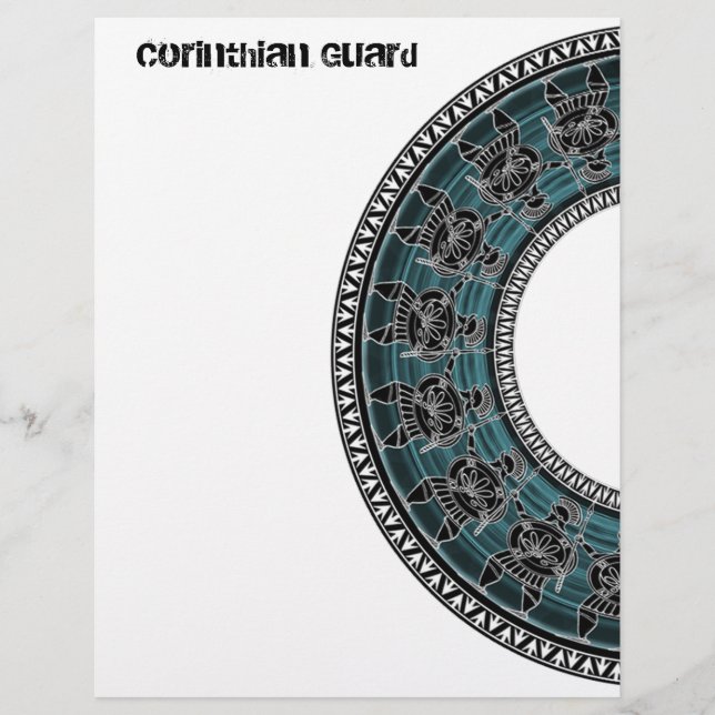 Lámina Disco griego retro (Anverso)